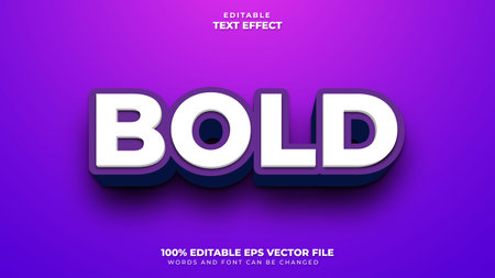 Bold Text Effectのイラスト素材