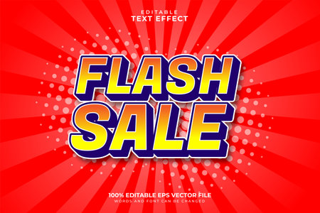 Flash Sale Text Effectのイラスト素材