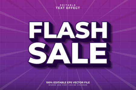 Flash Sale Text Effectのイラスト素材