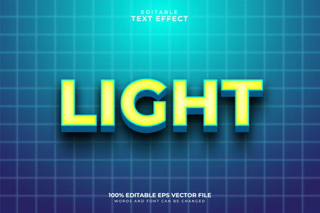 Light 3d Text Effectのイラスト素材