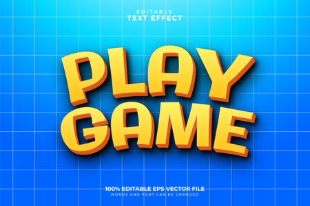 Play Game Text Effectのイラスト素材