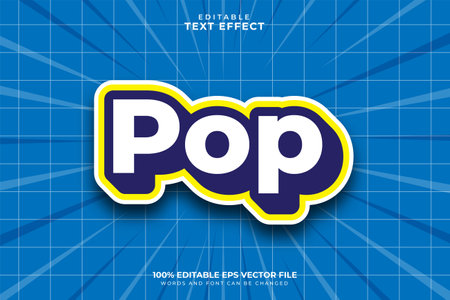 POP Text Effectのイラスト素材