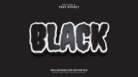 Black Text Effectのイラスト素材
