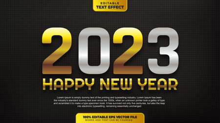 Happy New Year Text Effect