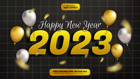 Happy New Year Text Effect