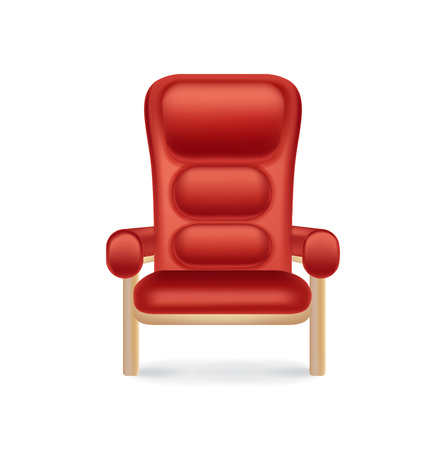 cinema chair isolated on white backgroundのイラスト素材