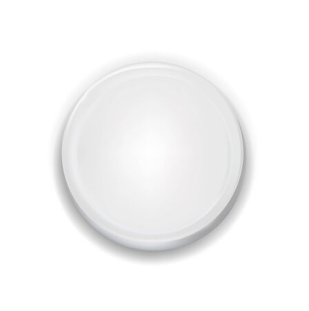white user interface button isolated on whiteのイラスト素材