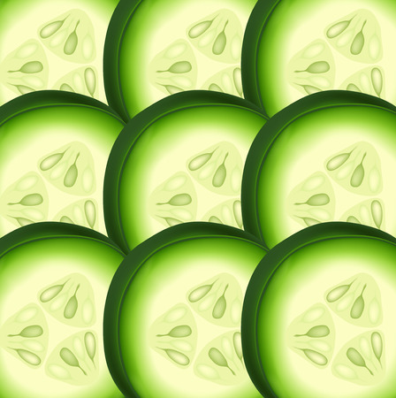 cucumber pattern vector illustrationのイラスト素材