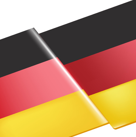 single germany flag closeup vector illustration  のイラスト素材