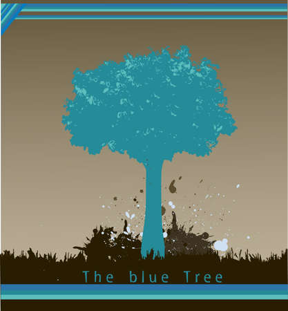 Blue Treeのイラスト素材