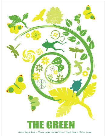 go green !のイラスト素材