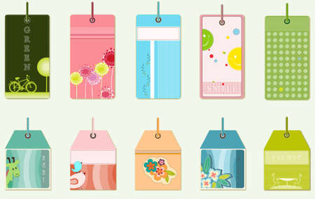 ten tagsのイラスト素材