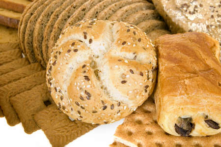 variety of bread for breakfast,  background