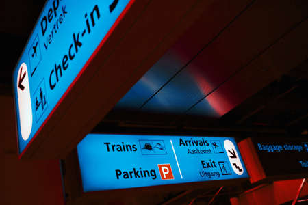 at the airportの写真素材