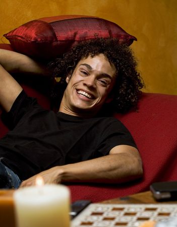 nice guy smilingの写真素材