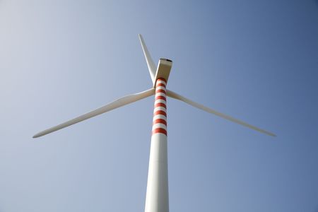 environmental conservation: wind turbines in the field