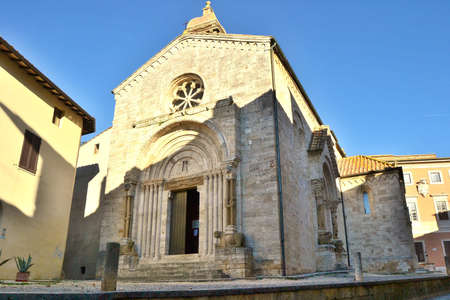 San quirico d Orcia churchの写真素材