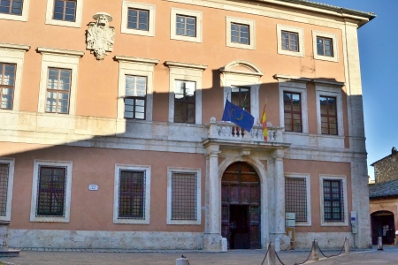 San quirico d Orcia town hallの写真素材