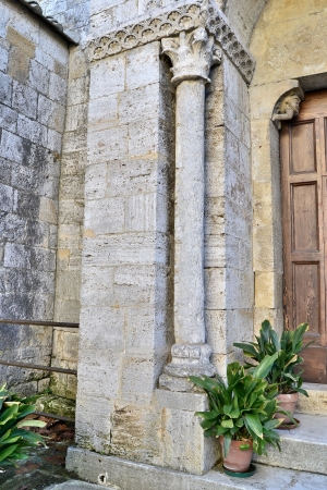 San quirico d Orcia town hall, churchの写真素材