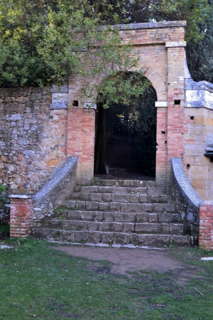 St  quirico d Orcia rose gardenの写真素材