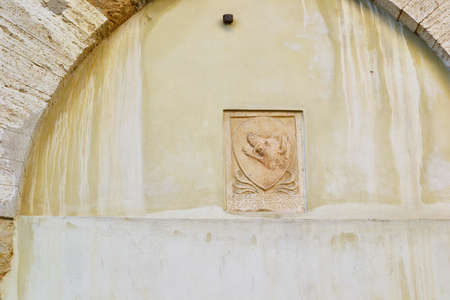 San quirico d Orcia town hallの写真素材