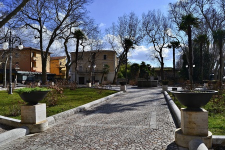 bolsena-italia 13 febbraio 2013 uno scorci0 del centro storico di bolsena luogo turistico dell alta tuscia lazialeのeditorial素材