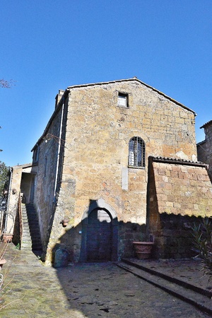 Civita di Bagnoregioの写真素材