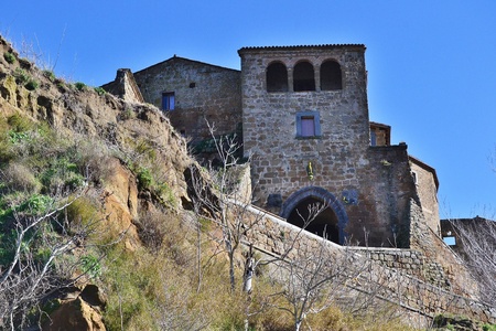 Civita di Bagnoregioの写真素材