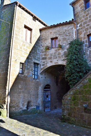 Civita di Bagnoregioの写真素材
