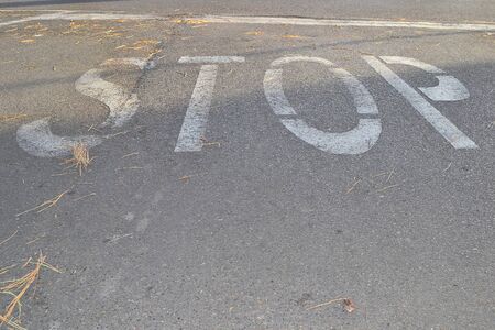 street, strip, road markingsの写真素材