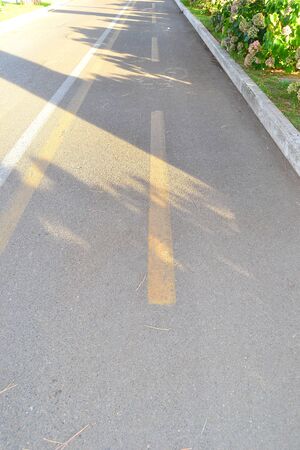 street, strip, road markingsの写真素材