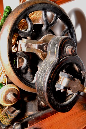 vintage sewing machineの写真素材