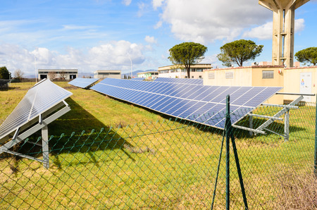 photovoltaic system - alternative power source electric generatorの写真素材