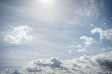 cloudy sky in day of march immeditely after the rainの写真素材