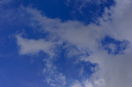 dramatic cloudy sky after spring rainの写真素材