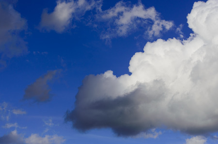 dramatic cloudy sky after spring rain
