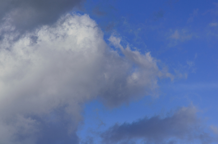 dramatic cloudy sky after spring rainの写真素材