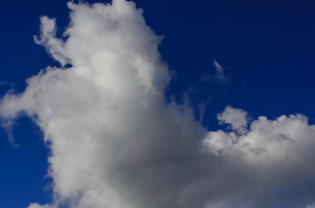 dramatic cloudy sky after spring rainの写真素材