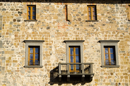 glimpse of the medieval historical center of Bolsena. One of the most beautiful tourist spots in Italy.のeditorial素材