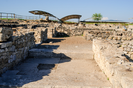 Vulci Archaeological Park, the ruins of the ancient Etruscan city of Vulciの写真素材
