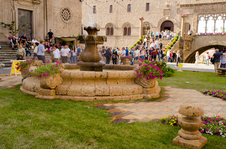 the staging of the San Pellegrino in fiore event in viterboのeditorial素材