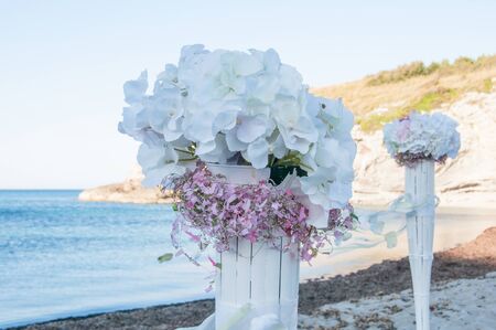 Flower decoration for a weddingの写真素材