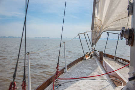 Buenos Aires river, sailing adventure. Unique trip.の写真素材
