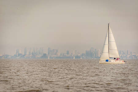 Buenos Aires river, sailing adventure. Unique trip.の写真素材