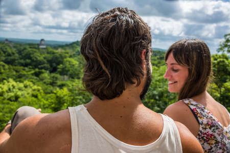 View of Tikal National Park. Adeventure in Guatemala.の写真素材