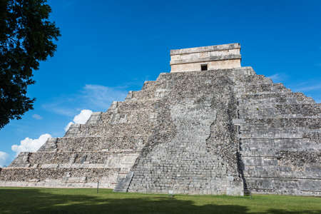 tour at Chihenitza, Historic Mayan City, Traveling Central America.の写真素材
