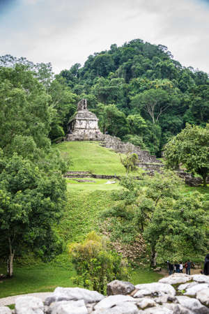 View of Historic Mayan Site.の写真素材