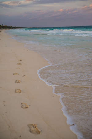 Traveling through Tulum, footstep perspective.の写真素材