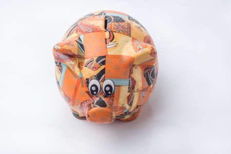 isolated Piggy for Saving Money white background.の写真素材