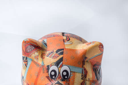 isolated Piggy for Saving Money white background.の写真素材